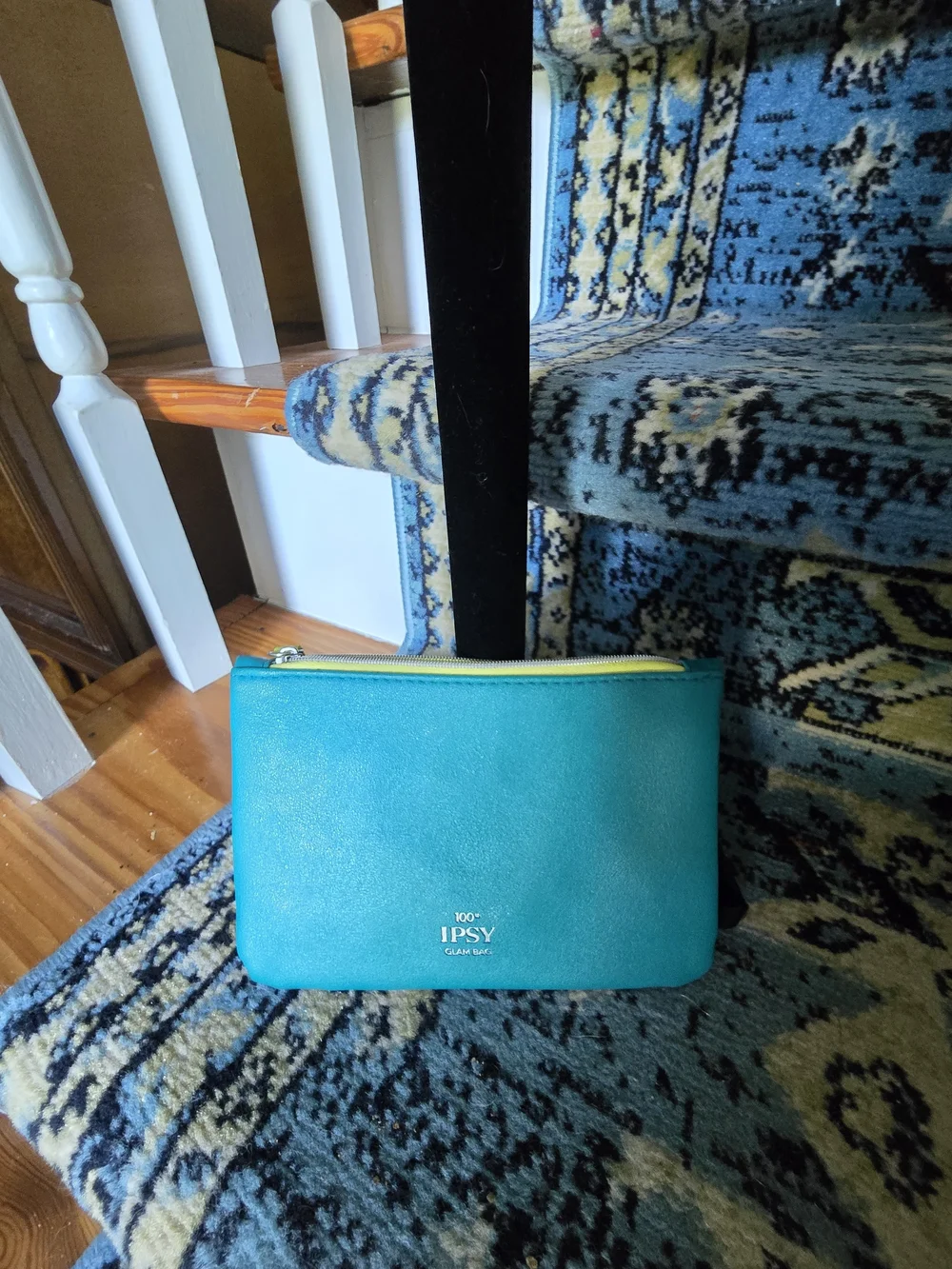 Ipsy Studded Turquoise Zip Pouch Clutch - Women Bags